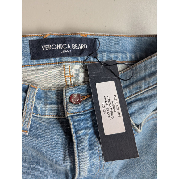 NWD Veronica Beard Alenah Slim Straight Jeans Size 26 Wanderer Dust #3D455 - Picture 10 of 12